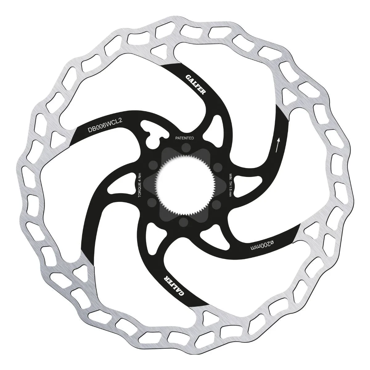 GALFER - MTB WAVE DISC ROTOR - CENTERLOCK - 2MM